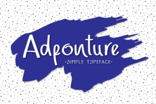 Adfonture: A Handwritten Font for Modern Web Design