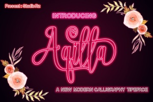 Aqilla: A Modern Script Font for Editorial Design