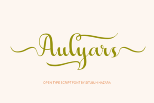 Aulyars: A Stunning Script Font for Crafters