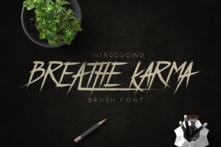 Breathe Karma: A Vintage Brush Font for Brand Identity
