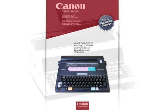 Canon TypeStar 210: A Handwritten Font for Editorial Design