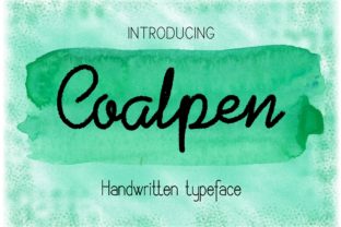 Coalpen: A Handwritten Typeface for Authentic Campaigns