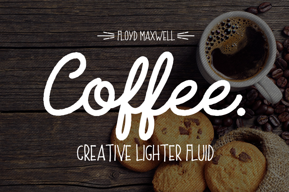 Coffee Font Extras: A Warm Typeface for Social Campaigns