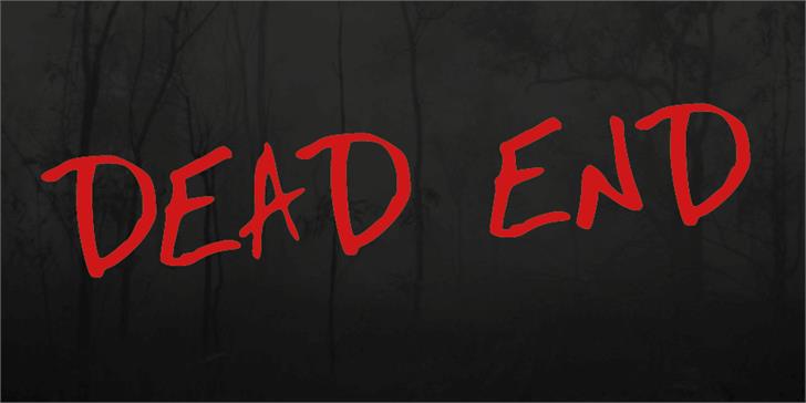 Dead End: A Horror-Inspired Graffiti Font Review