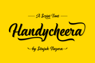 Handycheera: A Script Font for Editorial Elegance