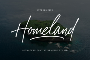 Homeland: A Signature Font for Bold Brand Identity