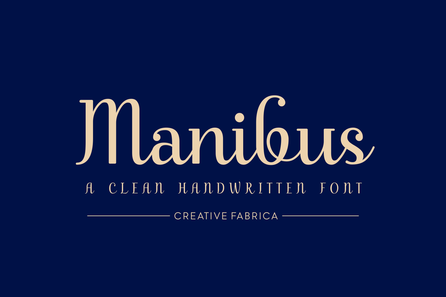 Manibus Typeface: Elegant Script for Branding