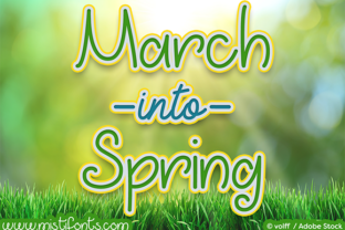 March into Spring: A Handwritten Font for Modern Web Design