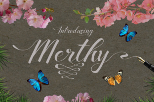 Merthy: A Handwritten Typeface for Polished Branding