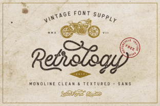 Retrology: A Retro Monoline Typeface for Web Design