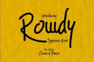 Rowdy: A Handwritten Font for Editorial Charm