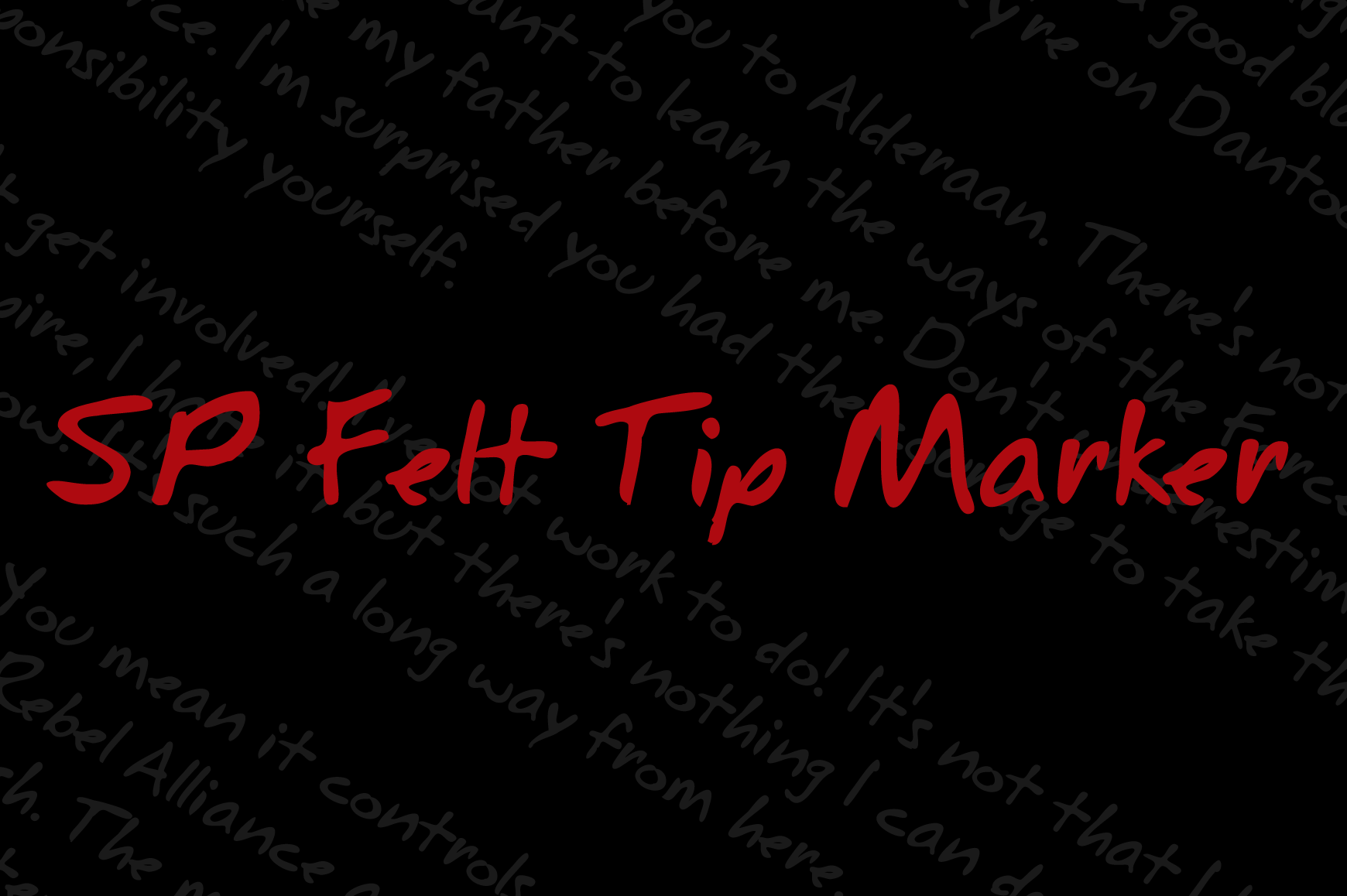 SP Felt Tip Marker Font for Bold Campaigns